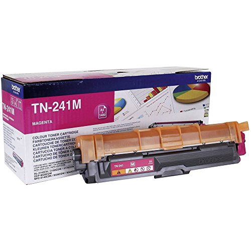 Brother Original Tonerkassette TN-241M magenta (für Brother HL-3140CW, HL-3170CDW, HL-3150CDW, DCP-9020CDW, MFC-9140CDN, MFC-9330CDW, MFC-9340CDW)