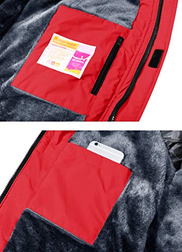 KEFITEVD Arbeitsjacke Herren Winter Jacke Warm Gefüttert Angeljacke Wasserdicht Wanderjacke Angeln Jagd Jacke mit… – Bild 8