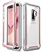 i-Blason Case for Galaxy S9+ Plus 2018 Release, Ares Full-body Rugged Clear Bumper Case with Built-in Screen Protector (Pink)