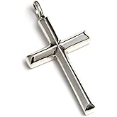 COSUMOSU 1.41-Inch Cross Pendant 925 Sterling Silver – Medium Size Religious pendant for Women and Men, Church Jewelry Gift