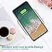 Te-Rich Qi Wireless Charger, 7.5W Wireless Charging Pad [Ultra Slim,15W] Compatible iPhone Xs MAX/XR/XS/X/8/8 Plus, 10W Fast Charging Compatible Samsung Galaxy S10/S9/S9+/S8/S8+/Note 9/8-No AC Adapter