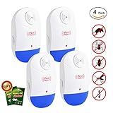 Pest Control Ultrasonic - Electronic Plug in Pest Repeller Indoor - Rodents & Insects Repellent - Repels Bug, Cockroach, Mosquito, Ant, Spider, Mouse, Rat Environment-friendly (Blue) ()