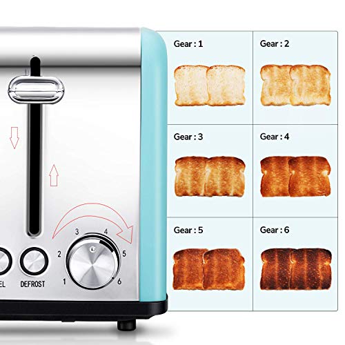 2 Toaster+Defrost+Function+Stainless+Toasters