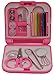 SmartCare Mini Travel Sewing Kit in Storage Case Assorted Colors Set of 4