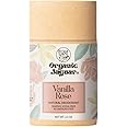 Organic Jaguar Aluminum Free Deodorant for Women and Men, 100% Natural Deodorant with Coconut Oil, Shea Butter, Baking Soda Free, Safe for Sensitive Skin, Long Lasting, Rose Vanilla, Unscented, 2 oz