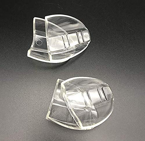 VintageBee 2 Pairs Safety Eye Glasses Side Shields Slip On Clear Side Shield Fits Small to Medium Eyeglasses - Thumbnail 4
