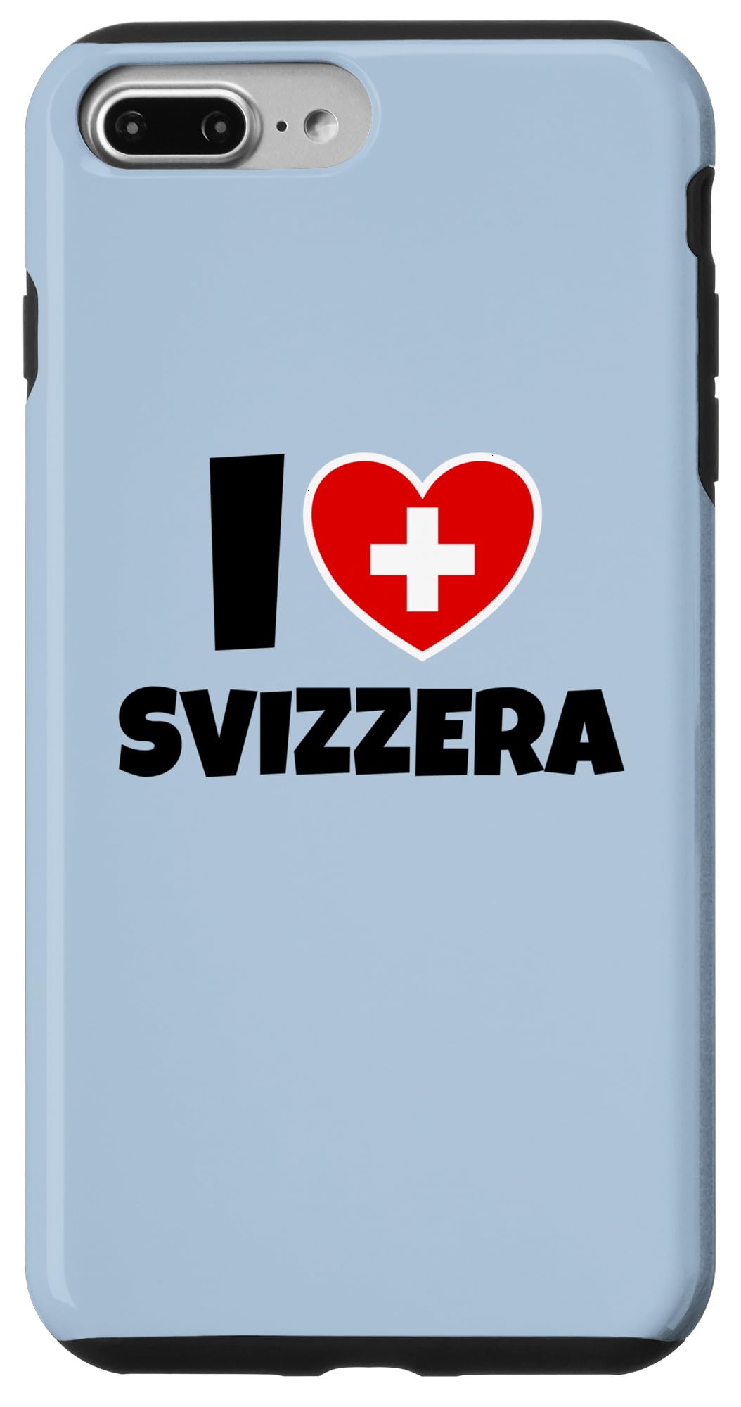 iPhone 7 Plus/8 Plus I Love Svizzera with Swiss Switzerland Flag and Heart Case