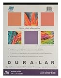 Grafix Clear 0.005 Dura-Lar Film, 19-Inch by 24-Inch, 25 Sheets