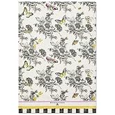 MACKENZIE-CHILDS Printed Cotton Dish Towel, Decorative Kitchen Towel, Butterfly Toile