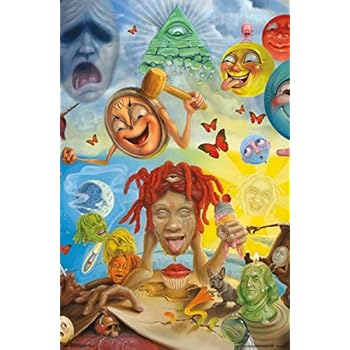 Trends International Trippie Redd-Art Wall Poster, 22.375