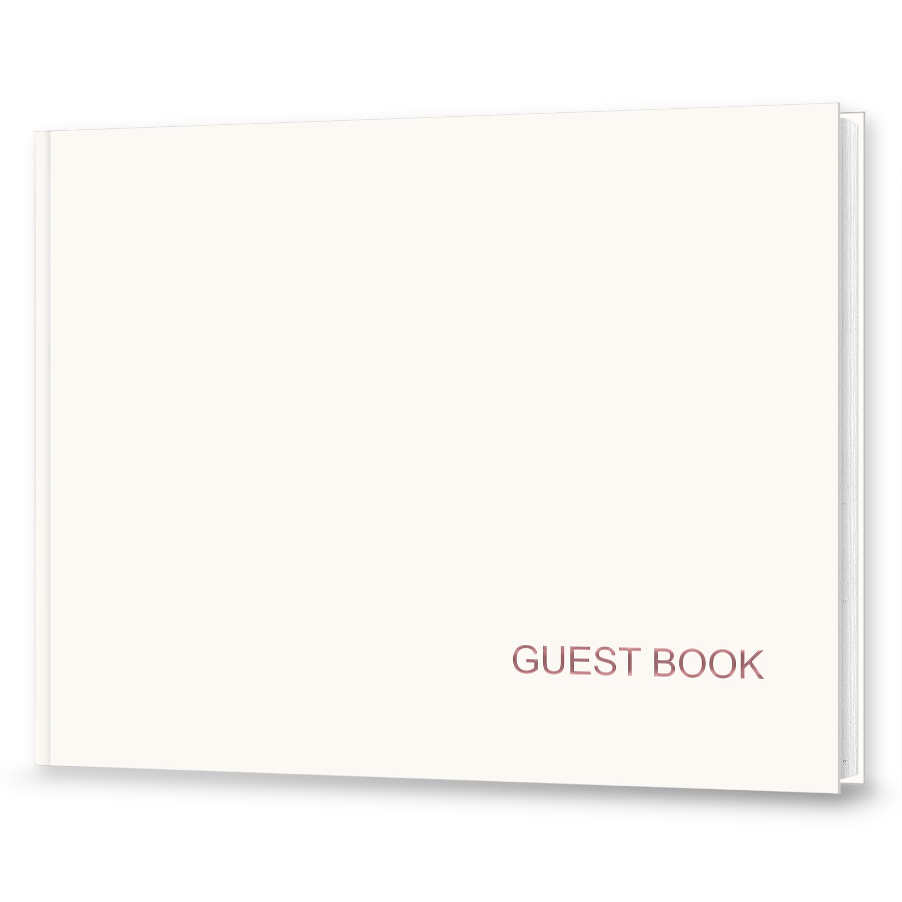 Photo 1 of CalenDream Beautiful Wedding Guest Book, 7" x 9" Sign in Book, 120 GSM Thick Paper?Cover in Stylish Embellished with Gold foil Lettering for Wedding Baby Shower Birthday