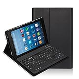 Fire HD 10 Keyboard Case(7th Generation,2017) iThrough® Wireless Bluetooth Keyboard for All-New Fire HD 10, Magnetically Detachable Bluetooth V3.0 keyboard with Slim Light Stand Cover Shell (Black)