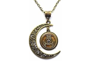 Botewo0lbei Wheel of Hecate Symbol Pendant Necklace Jewelry Wheel of Hecate necklace-MT240
