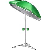 Wondershade Ultimate Portable Sun Shade Umbrella &ndash; Lightweight Adjustable Outdoor Patio &amp; Beach Umbrella with Tripod Base (Green)