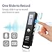 Digital Voice Recorder For Lectures,Audio Recorder and Voice Activated Recorder with USB Cable,Dual Microphone and 8GB TF Card,Sound clear of 5 Levels DSP Noise Reduction in PCM Linear
