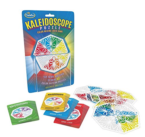Think Fun Kaleidoscope Logic Puzzle - Innovative Logic Game Where You Mix Colors to Solve Puzzles For Age 8 and Up