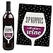 Sip Happens - Funny Gift for Women - Wine Bottle Label Stickers - Set of 4