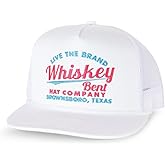 WHISKEY BENT HAT CO. The Cali Adjustable Snapback Western Lifestyle Trucker Hat, High Profile