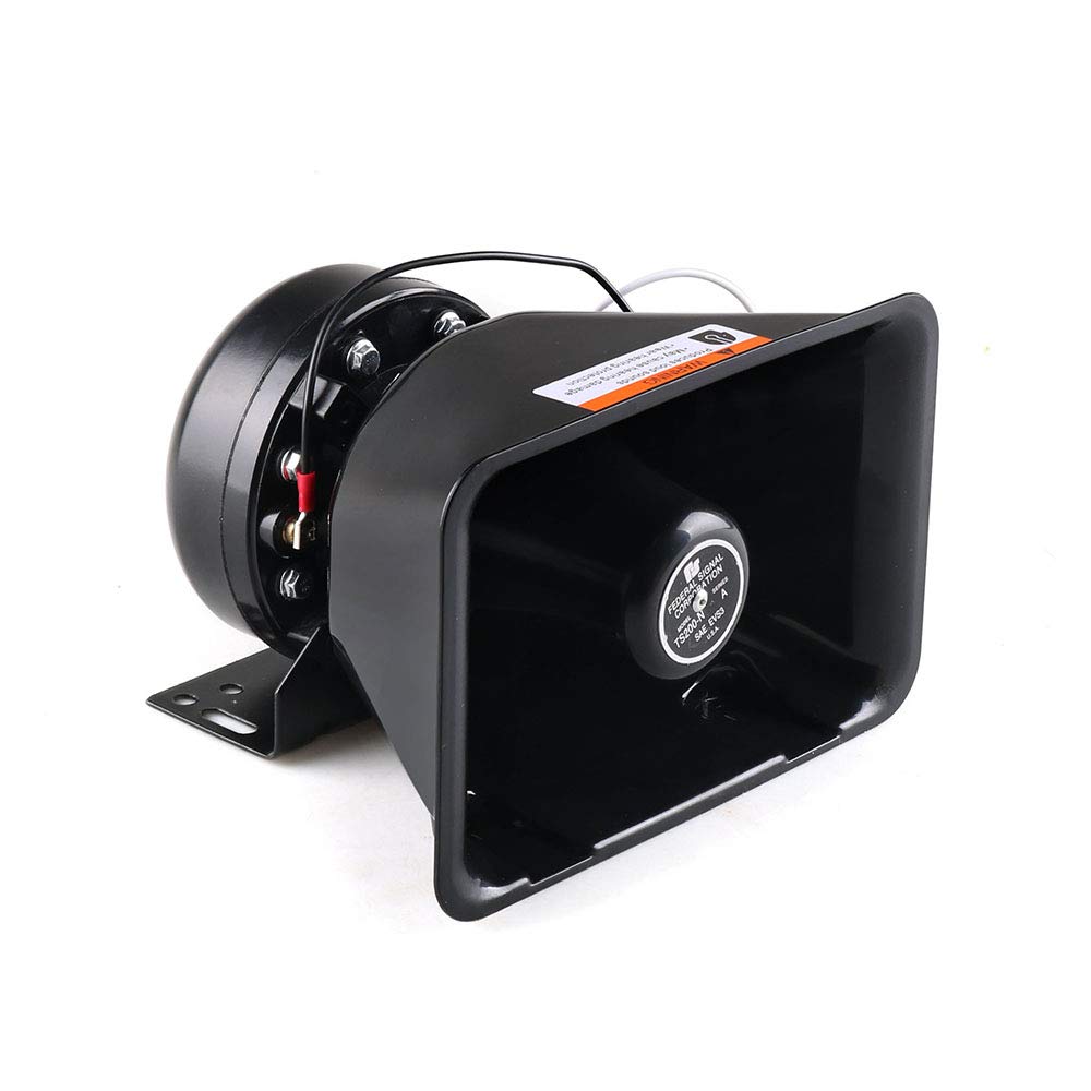 12V 200W 9 Tones Loud Car Warning Alarm Police Siren Horn Speaker PA with Handheld Microphone System for Truck,Police,Vehicles,Car,SUV,ATV,Ambulance
