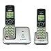 VTech CS6419-2 2-Handset DECT 6.0 Cordless Phone with Caller ID, Expandable up to 5 Handsets, Wall Mountable, Silver/Black primary