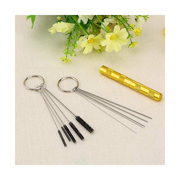 Airbrush Reiniger, Airbrush Cleaner Set, Vallejo Airbrush Cleaner, Airbrush Spritzpistole Reinigungswerkzeug Edelstahl Nadel & BÃ¼rstenset Arche – Bild 6