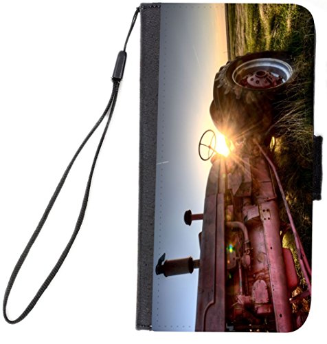 Rikki Knight Magnetic Clasp Closure Folio Case for Apple iPhone 7/iPhone 8 - Antique Farm Tractor At Sunset - Thumbnail 3