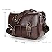 Koolertron Waterproof Vintage fashionable PU Leather DSLR Camera Bag Shoulder Messenger Bag Fit DSLR with 2 lenses For Canon Sony Nikon Canon Olympus And So On (Coffee)