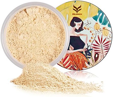 HML Professional Loose Setting Powder Foundation and Higlighting Face Powder With Velvet Puff (Skin Color)