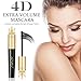 4D Silk Fiber Lash Mascara Waterproof, Long Lasting Eyelash Mascara, Smudge-Proof, Natural Thickening, Lengthening, Volumizing, Clump-Free Application, Black (Queen Mascara)