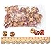 PH PandaHall 50pcs 16mm Painted Wood Beads Round Wooden Beads for DIY Crafting Jewelry Making
