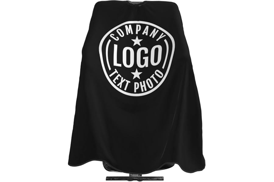 Custom Barber Cape, Personalized Professional Hair Cutting Cape, Custom Salon Barber Capes With Logo Photo Text