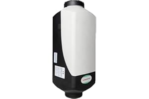 WARMCONFORT Diesel Heater 12V 5KW RV Heater Parking Air Heater with Remote Control LCD Monitor 10L Tank Silencer Muffler for Car/RV/Boat/Truck/Van/Bus (Black-Gray)