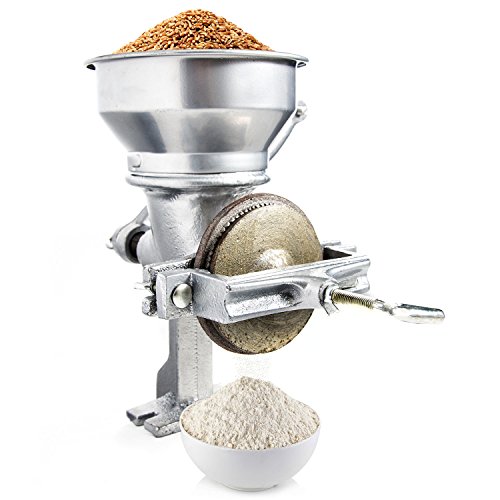 Professional Manual Grain Grinder Table Clamp Corn Mill with Hopper