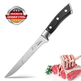 Boning Knife, Flexible Fillet Knives 6 inch for Meat Fish Poultry Chicken Professional Kitchen Knife High Carbon German Stainless Steel Chef Bone Knife