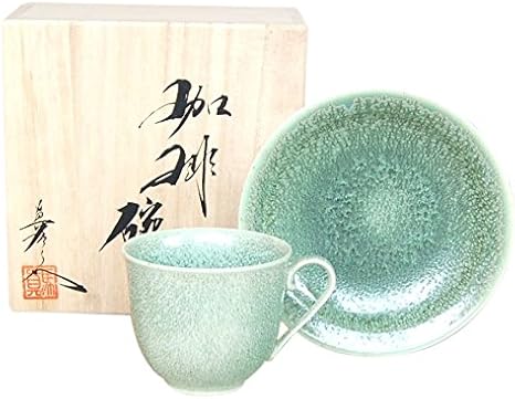 Amazon コーヒーカップ おしゃれ 有田焼 真右エ門窯 鶯玉 コーヒーカップ ソーサー 木箱入り カップ ソーサー オンライン通販