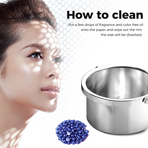 Wax Warmer Electric Wax Heater Hair Removal Waxing Kit with 4 Flavors Wax Beans and 10 Sticks Black