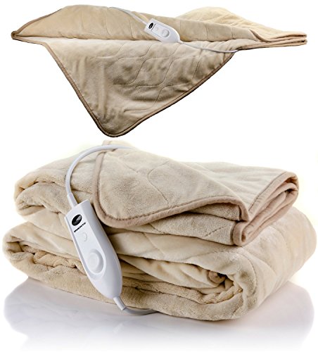 OVENTE Remote Control Electric Blanket 50x60 Inches with Overheat Protection (BL0145BG) - Thumbnail 2