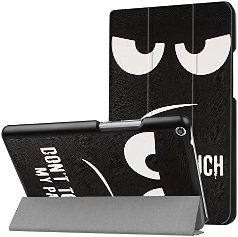 Mediapad T3 8.0 Case, Heavy Duty Hard Kid Proof Cover PU Kickstand Case with Flip Folio Full Body Protection Ultra Slim Shell Waterproof for Huawei Mediapad T3 8.0 Tablet (black)