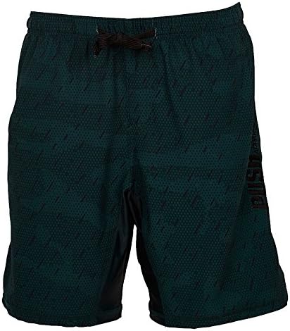 Push Apparel Men's Above Knee 19 inch Stretch Unbreakable Pro Workout Shorts (Medium, Green Camo)