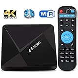 Android 6.0 TV Box,Dolamee D5 4K HD Smart Box with HDMI Media Player Supports 2.4G Wifi for TV Entertainment