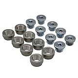 LEDAUT M18X1.5 O2 Oxygen Sensor Bung And Plug Kits (8 Bungs/ 8 Plugs) Oxygen Sensor Fittings Weld Bung Universal Fit ¡­