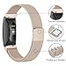 SWEES Metal Band Compatible Fitbit Inspire & Fitbit Inspire HR, Stainless Steel Magnetic Replacement Band Accessories Small Large for Women Men, Silver, Black, Lilac, Sangria, Champagne, Colorful