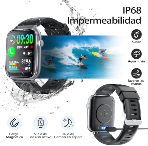 Reloj Inteligente Hombre Mujer con Llamadas Bluetooth