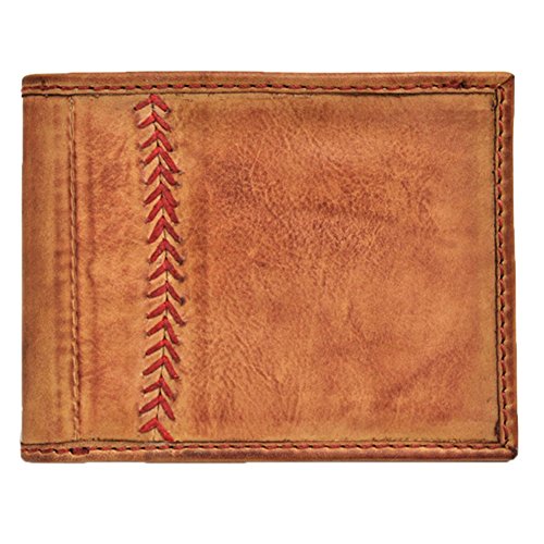 Rawlings Men's Baseball Stitch Bifold, Tan