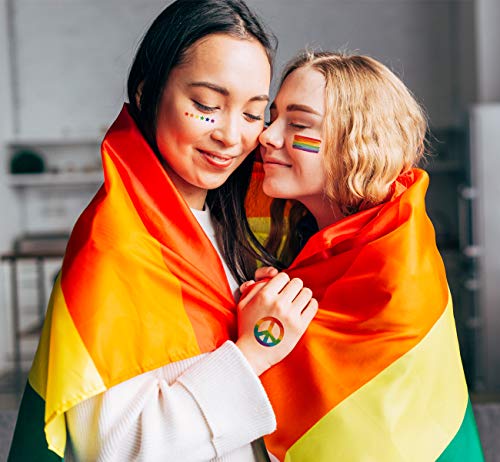 5 Rainbow+Pride+Temporary+Tattoos+Stickers