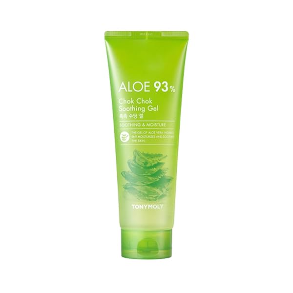 TONYMOLY CHOK CHOK ALOE SOOTHING GEL, 99% ALOE VERA GEL FOR FACE & BODY, EASTER BASKET STUFFER, KOREAN SKIN CARE MOISTURIZIER, 8.5 OZ