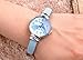 Top Plaza Women Casual Chic Simple Bangle Cuff Bracelet Dress Quartz Watch 6.5'',Thanksgiving Christmas Gift,Light Blue