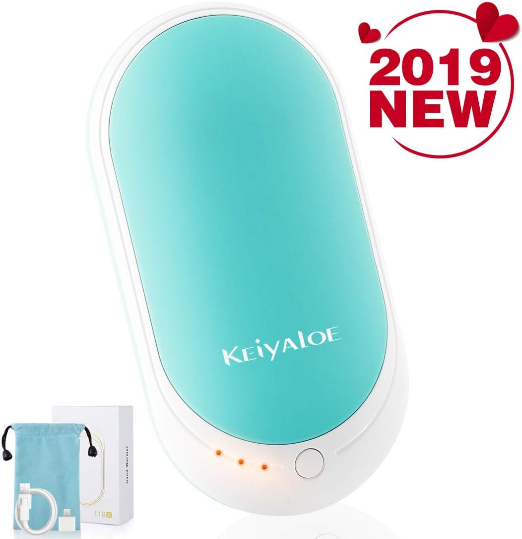 Yuooga Hand Warmers, Rechargeable Hand Warmer 5200mah Power Bank, Electric Portable Pocket USB Warmer, Safe Heat Therapy for Outdoor Sports, Best Gifts For Women, Men