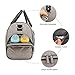 Diaper Bag, Hafmall Large Designer Diaper Tote Bag for Mom and Dad, Stylish Convertible Travel Baby Bag for Boys and Girls, Multi-Function Portable Handbag with Insulated Pockets