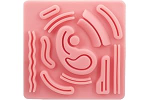 MEDARCHITECT Silicone Laparoscopic Suture Simulation Pad with Pre-Cut Wounds for Suture Training to Medical Student Doctor Nurse Teaching